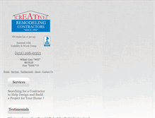Tablet Screenshot of creativeremodelingcontractors.com